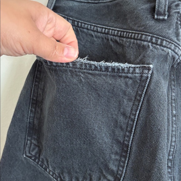 Agolde Black Wash Balloon (Barrel) High-Rise Jean Size 29 - Picture 7 of 10